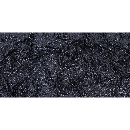 Neon Navy Clustered Baby Sequins on Stretch Mesh Full