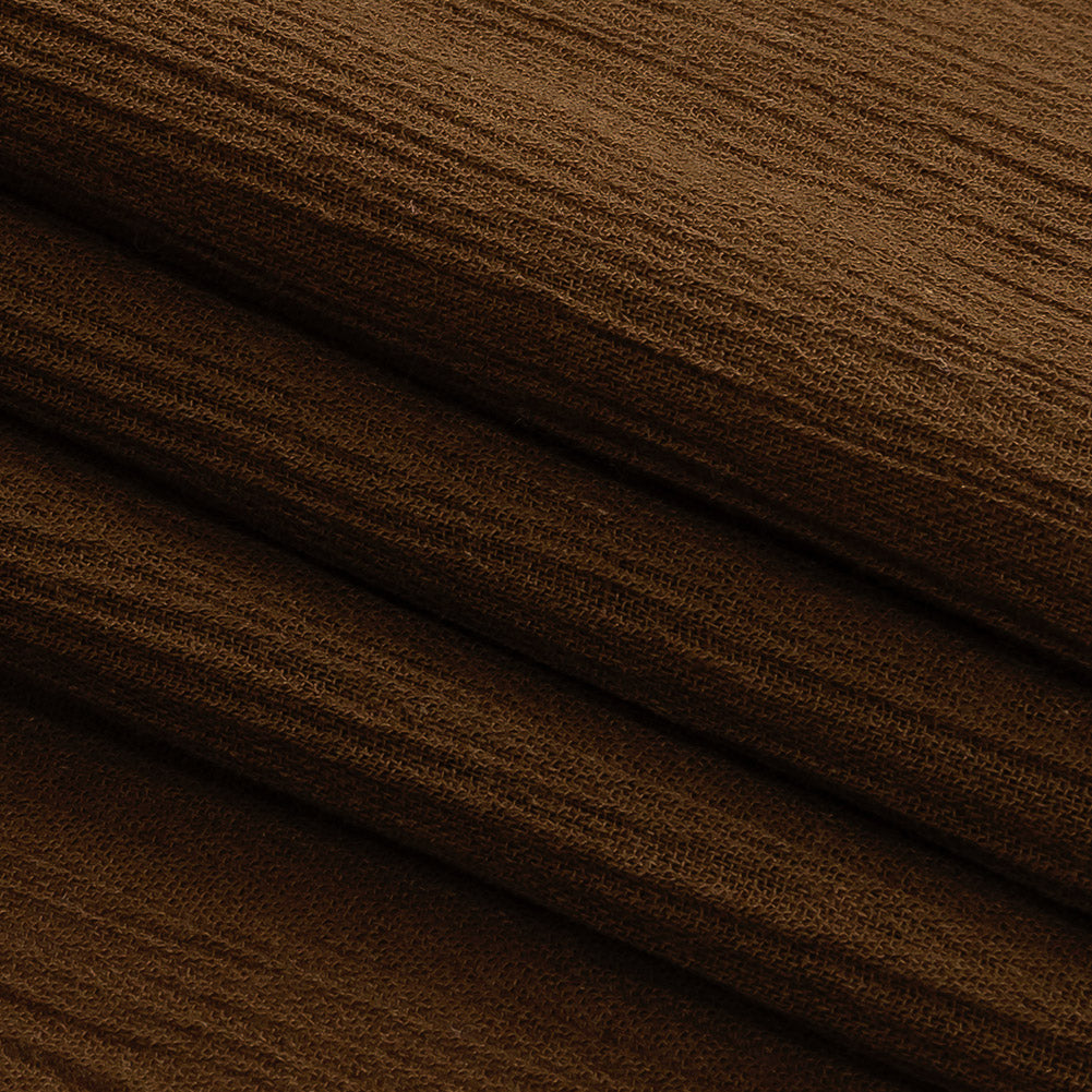 New Tobacco Crinkled Cotton Voile Folded