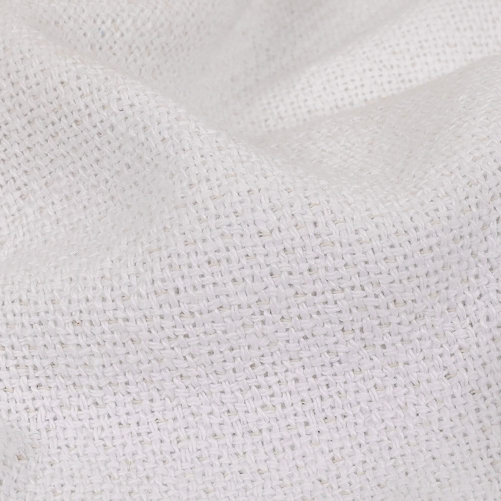 Italian Sugar Swizzle Twill and Basketweave Cotton Double Cloth Detail