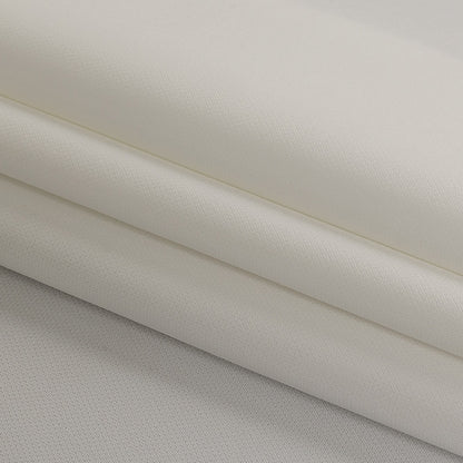 White Polyester Crepe with Give Folded