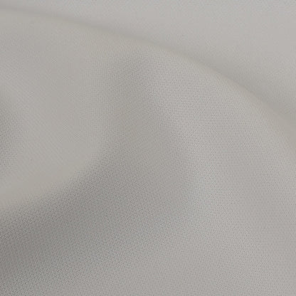 White Polyester Crepe with Give Detail