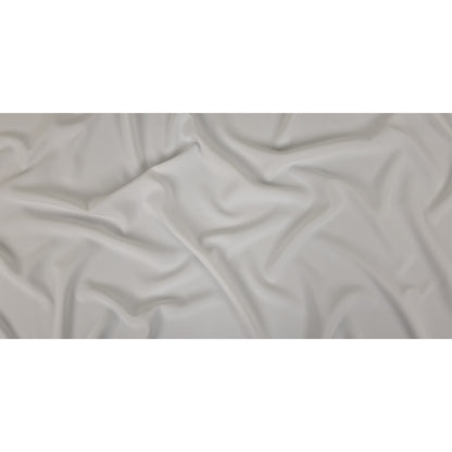 White Polyester Crepe with Give Full