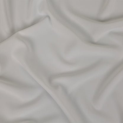 White Polyester Crepe with Give