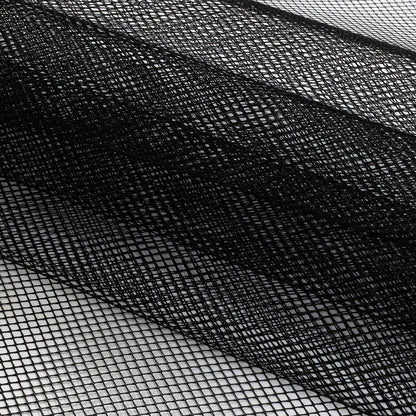 Nylon Cancan Tulle - Black Folded