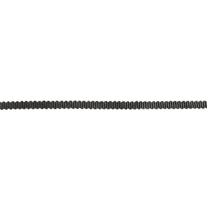 Black Onyx Petersham Grosgrain Ribbon - 0.125" Detail