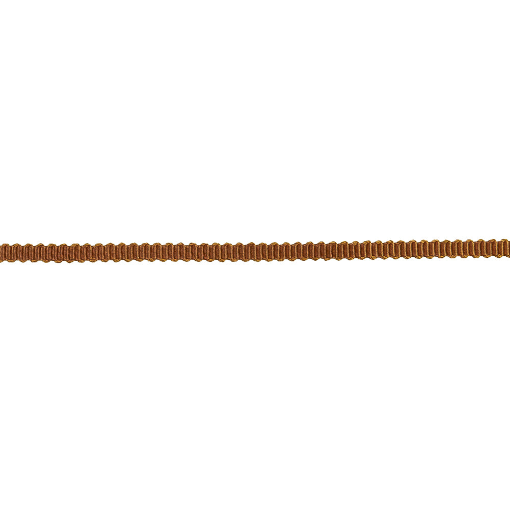 Aztec Brown Petersham Grosgrain Ribbon - 0.125" Detail