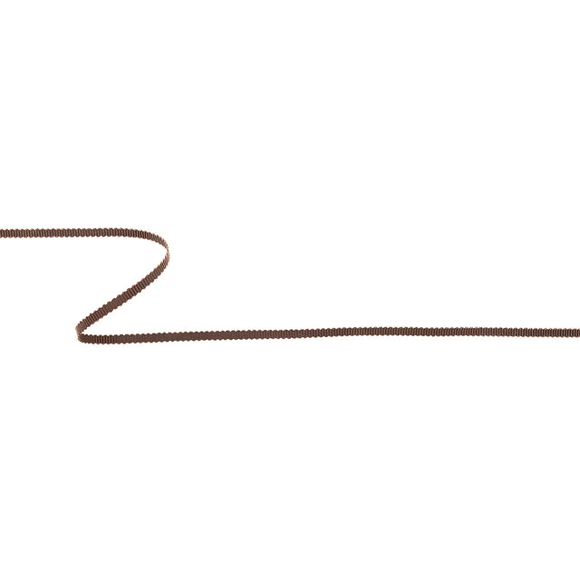 Deep Brown Petersham Grosgrain Ribbon - 0.125"