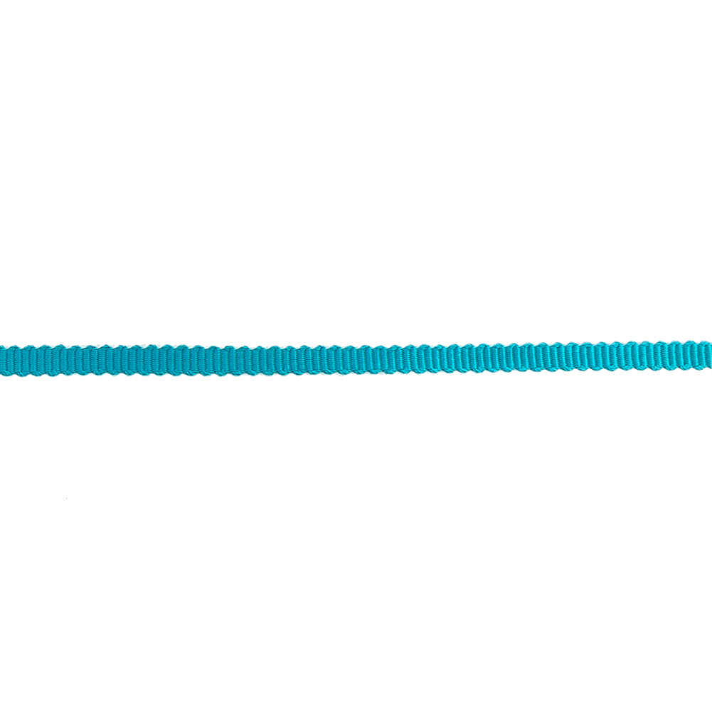 Turquoise Petersham Grosgrain Ribbon - 0.125" Detail