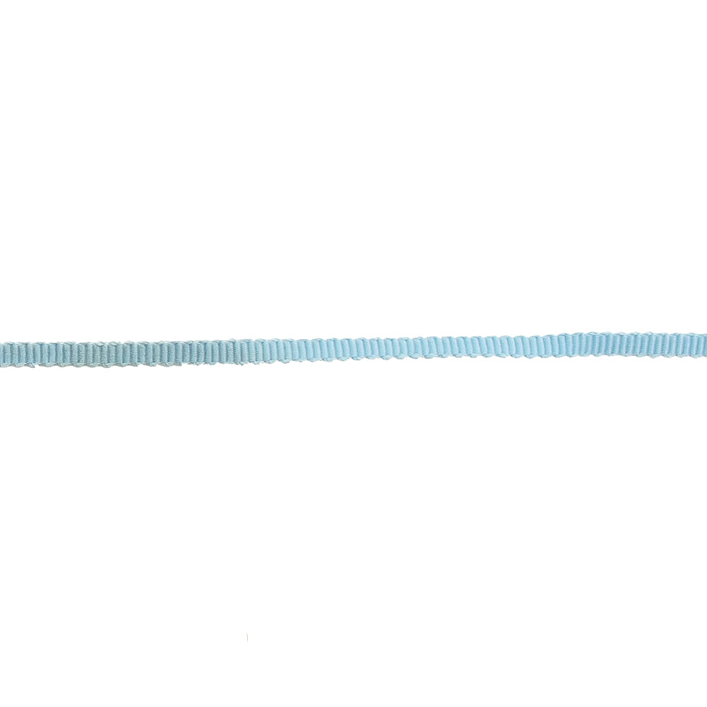 Baby Blue Petersham Grosgrain Ribbon - 0.125" Detail