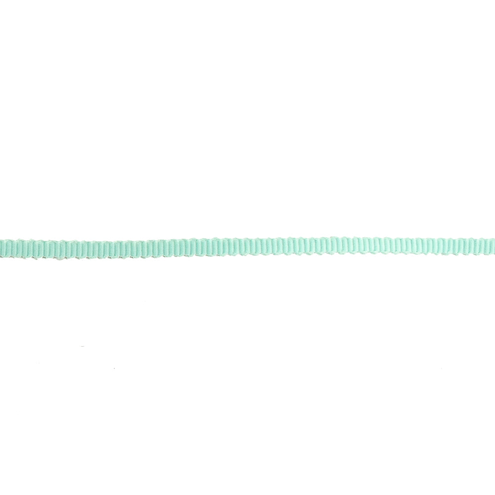 Fair Aqua Green Petersham Grosgrain Ribbon - 0.125" Detail