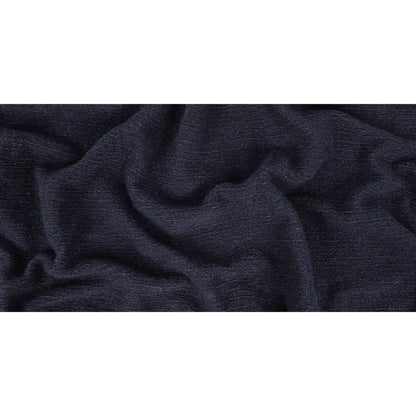 Navy Tactile Fuzzy Wool Knit Full
