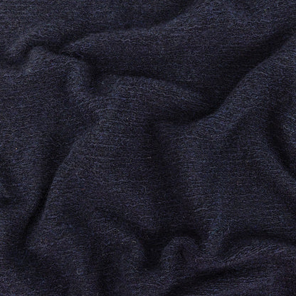 Navy Tactile Fuzzy Wool Knit