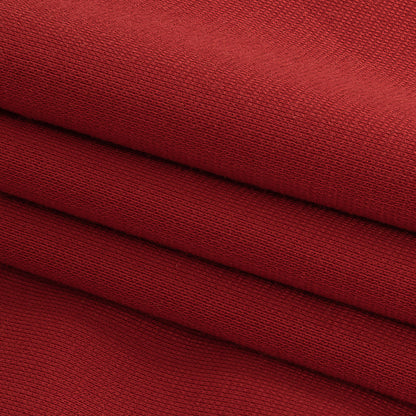 Italian Paprika Red Stretch Viscose Ponte de Roma Folded