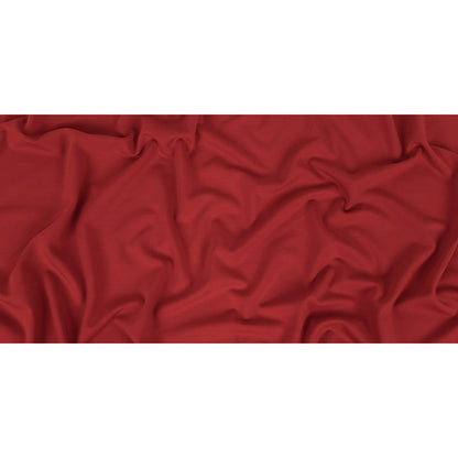Italian Paprika Red Stretch Viscose Ponte de Roma Full