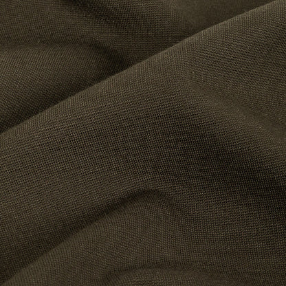 Italian Brown Stretch Ponte Knit Detail