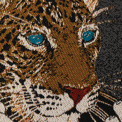 French Graphite Jaguar Harley Oversized Square Patch - 18.875" Detail
