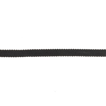 Black Onyx Petersham Grosgrain Ribbon - 0.25" Detail