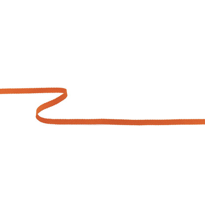 Bright Orange Petersham Grosgrain Ribbon - 0.25"