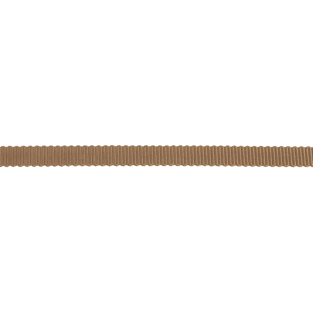 Teddy Bear Brown Petersham Grosgrain Ribbon - 0.25" Detail