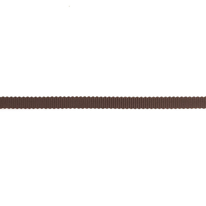 Deep Brown Petersham Grosgrain Ribbon - 0.25" Detail