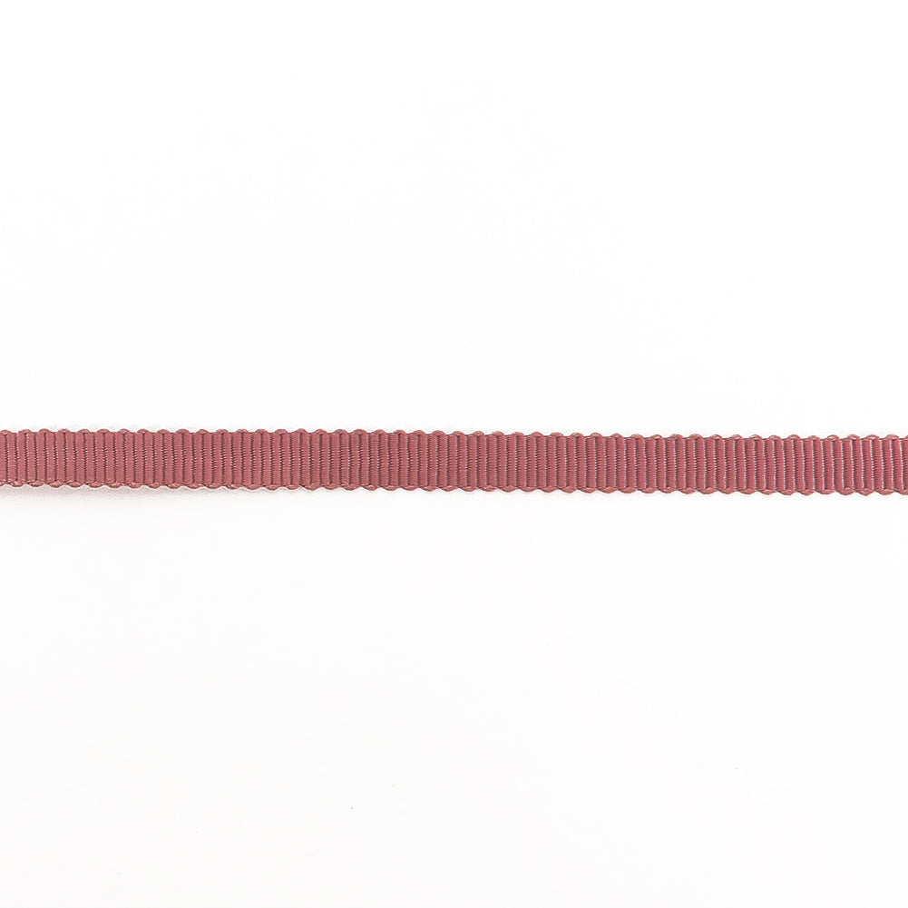 Dark Pink Petersham Grosgrain Ribbon - 0.25" Detail