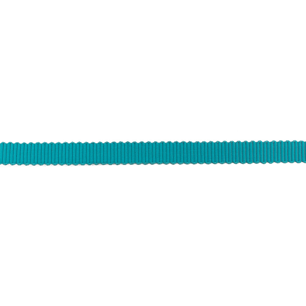 Turquoise Petersham Grosgrain Ribbon - 0.25" Detail