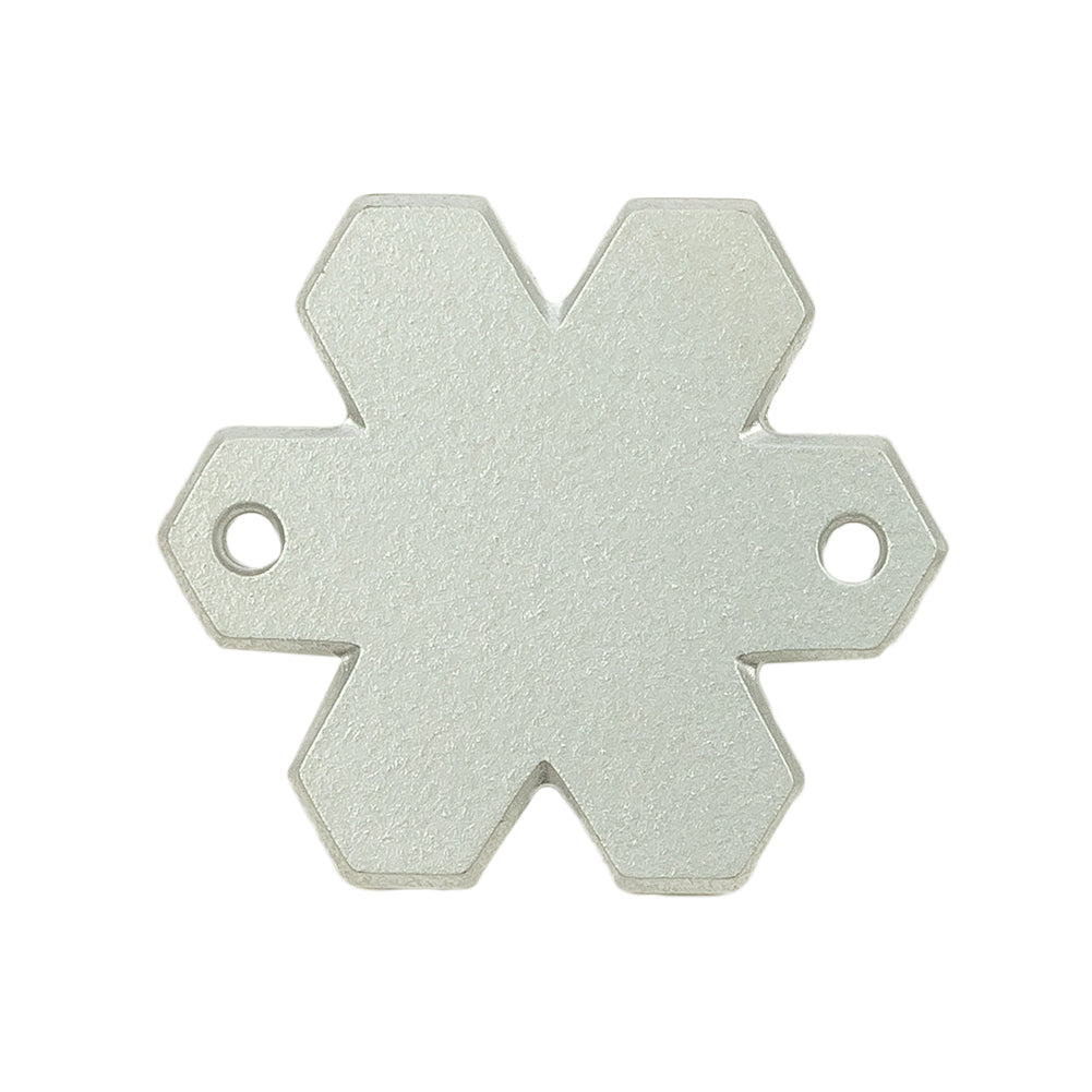 Vintage Crystal Tabac Snowflake Sew-On Rhinestone - 30mm Detail