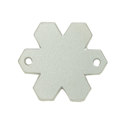 Vintage Crystal Tabac Snowflake Sew-On Rhinestone - 30mm Detail