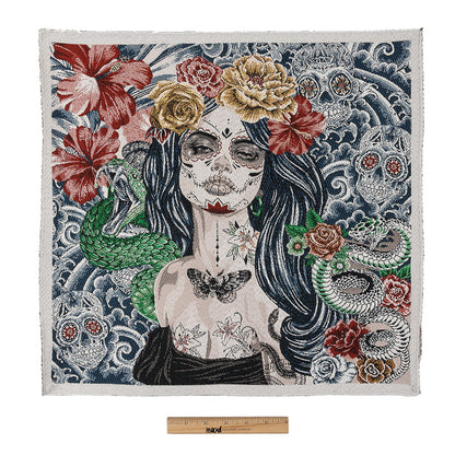 French Blue A Dark Romance Oversized Square Patch - 18.875" Full
