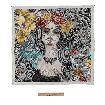 French Noir A Dark Romance Oversized Square Patch - 18.875" Full