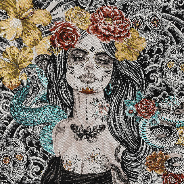 French Noir A Dark Romance Oversized Square Patch - 18.875"