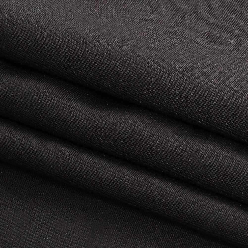 Boise Black Lightweight Sustainable Rayon Challis