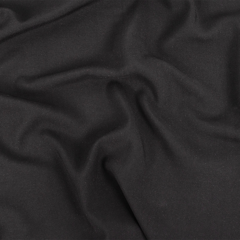Caldwell Black Ultra Soft Sustainable Rayon Poplin