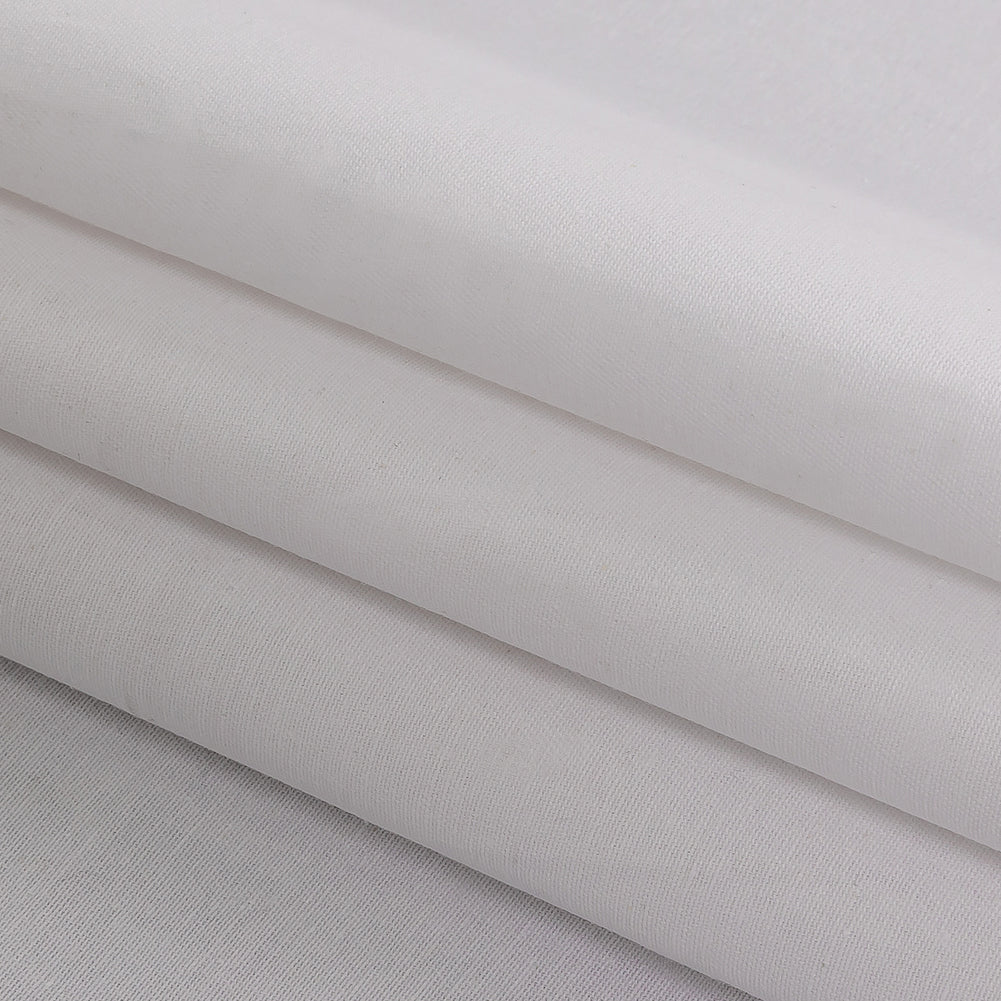 Preston White Organic Cotton Twill Folded