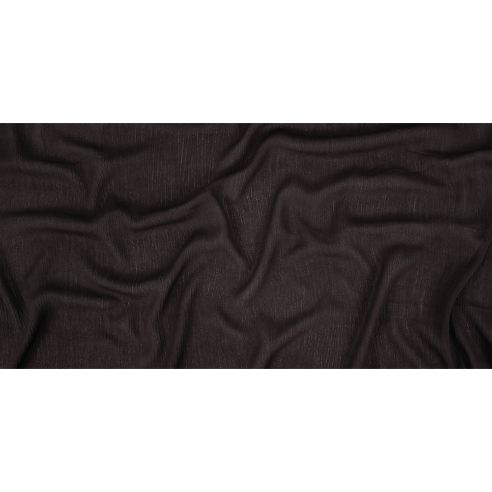 Crinkled Sustainable Rayon Gauze - Black - Wilmette Collection Full