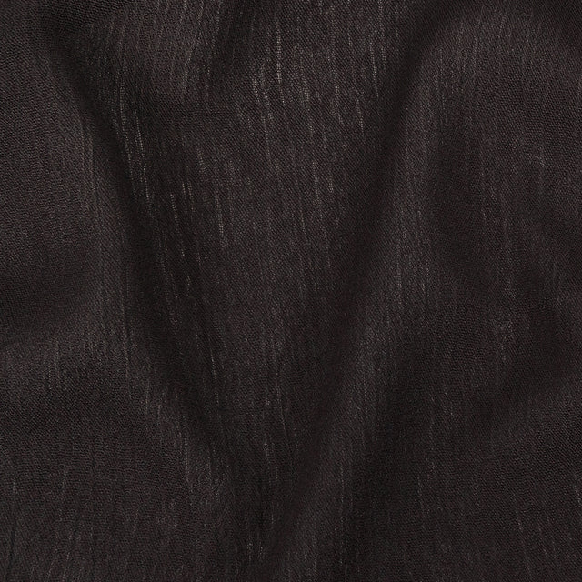 Crinkled Sustainable Rayon Gauze - Black - Wilmette Collection