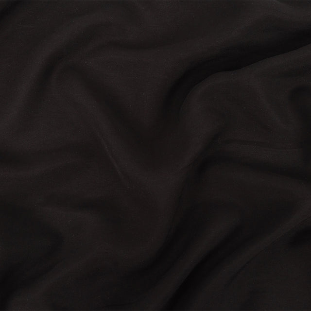 Ultra-Soft Rayon and Recycled Polyester Twill - Black - Zarria Collection