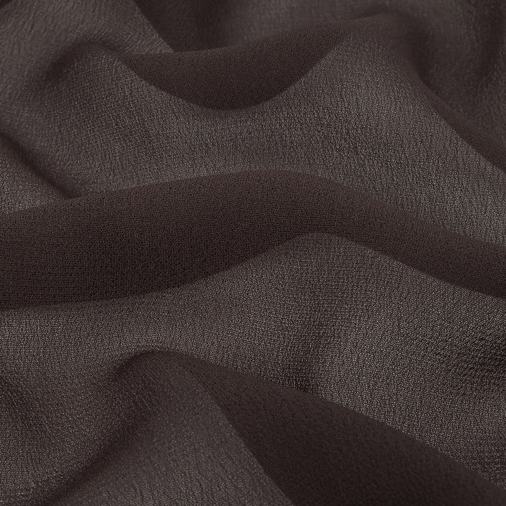 Famous Australian Designer Charcoal Viscose Georgette Detail