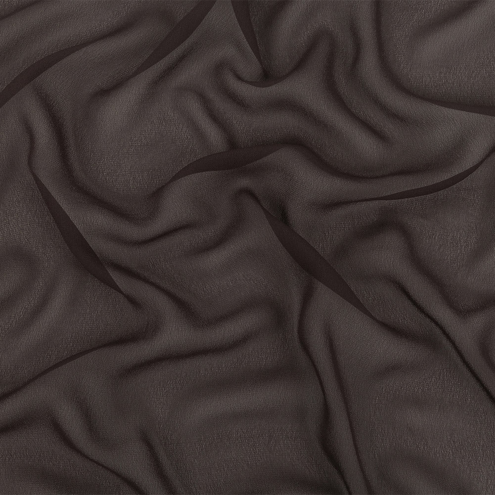 Famous Australian Designer Charcoal Viscose Georgette