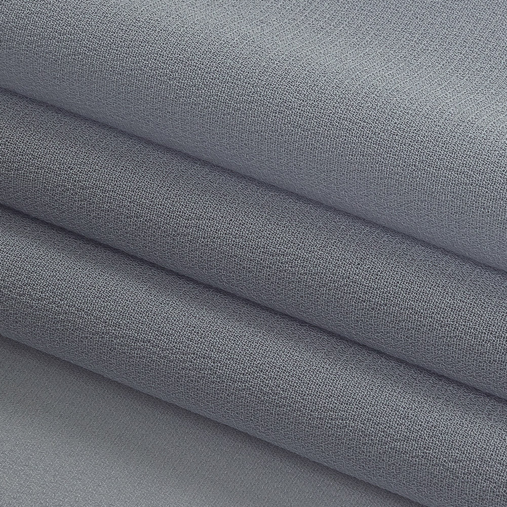 Famous Australian Designer Blue Gray Viscose Georgette Folded