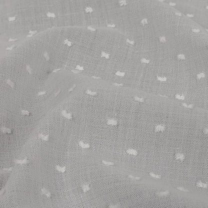 Famous Australian Designer Cloud Dancer Cotton Swiss Dot Detail