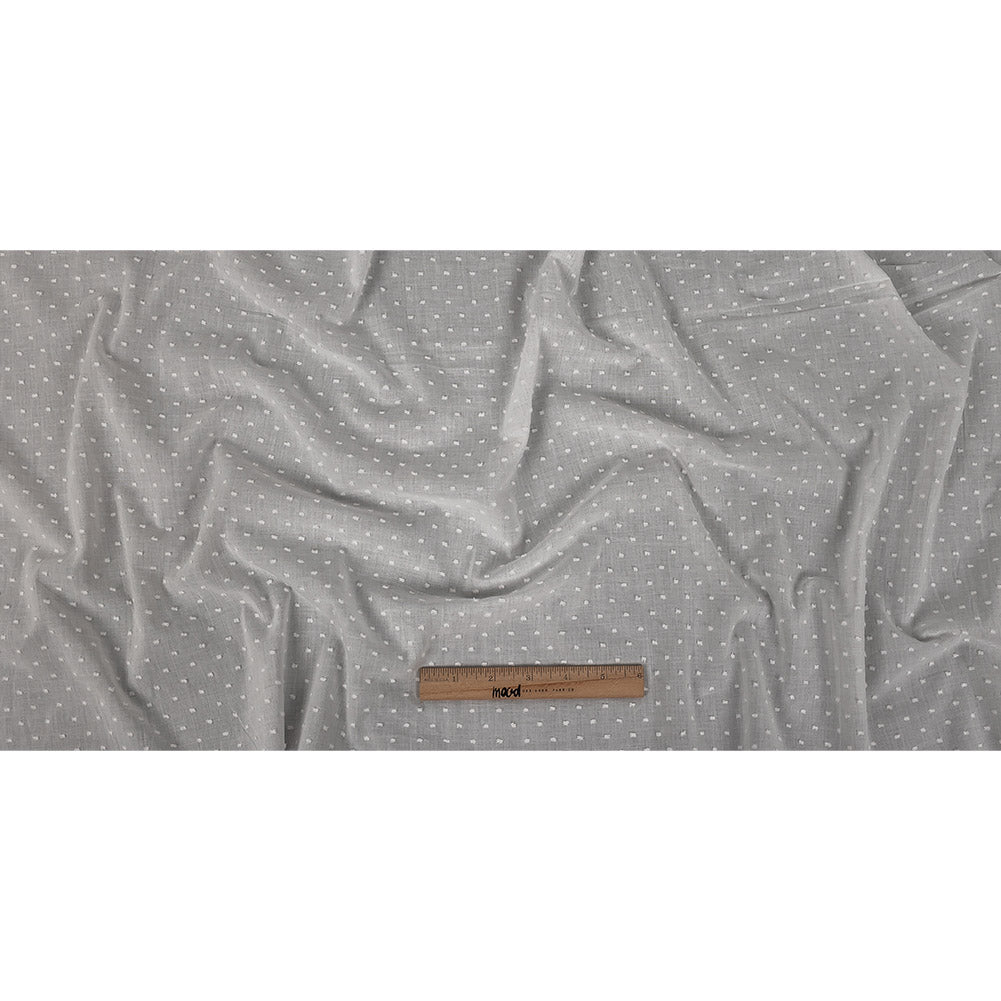 Famous Australian Designer Cloud Dancer Cotton Swiss Dot Full