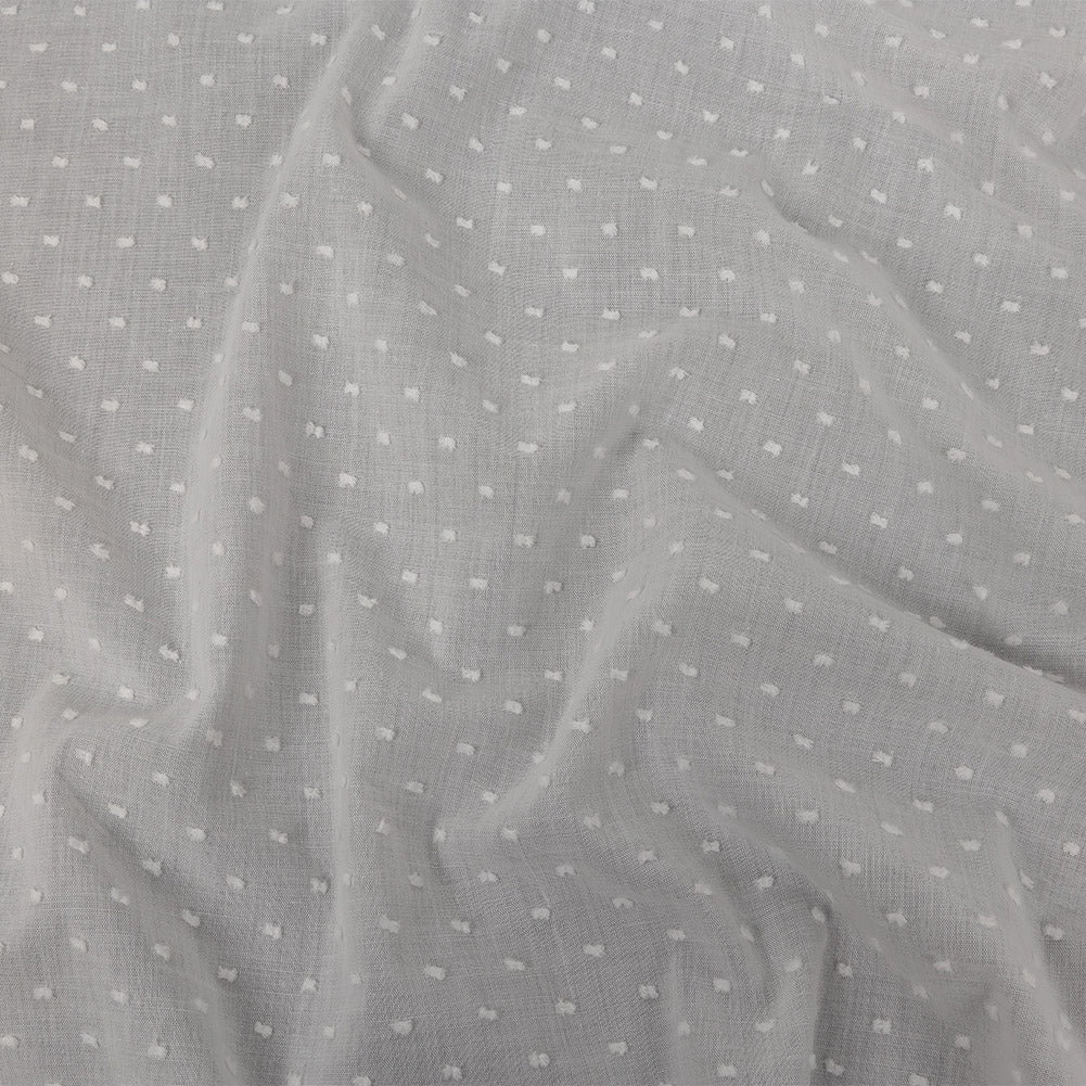 Famous Australian Designer Cloud Dancer Cotton Swiss Dot