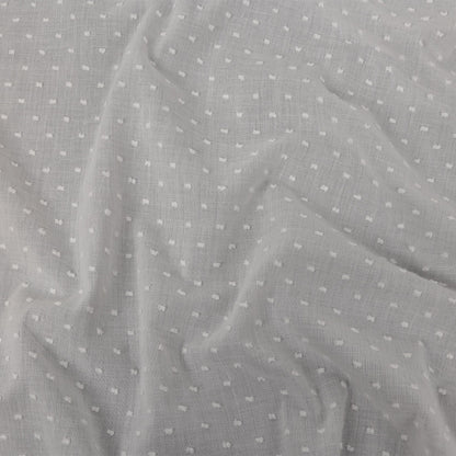 Famous Australian Designer Cloud Dancer Cotton Swiss Dot