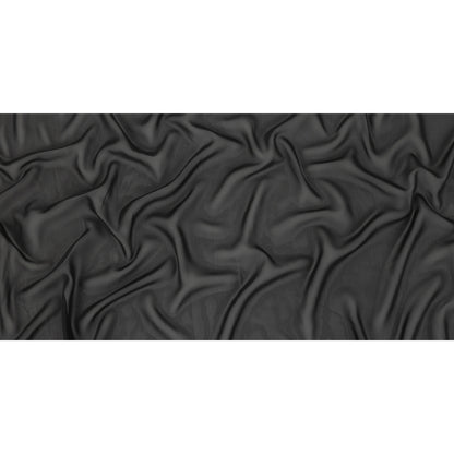 Famous Australian Designer Black Polyester Georgette Full