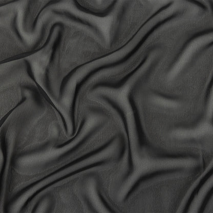 Famous Australian Designer Black Polyester Georgette