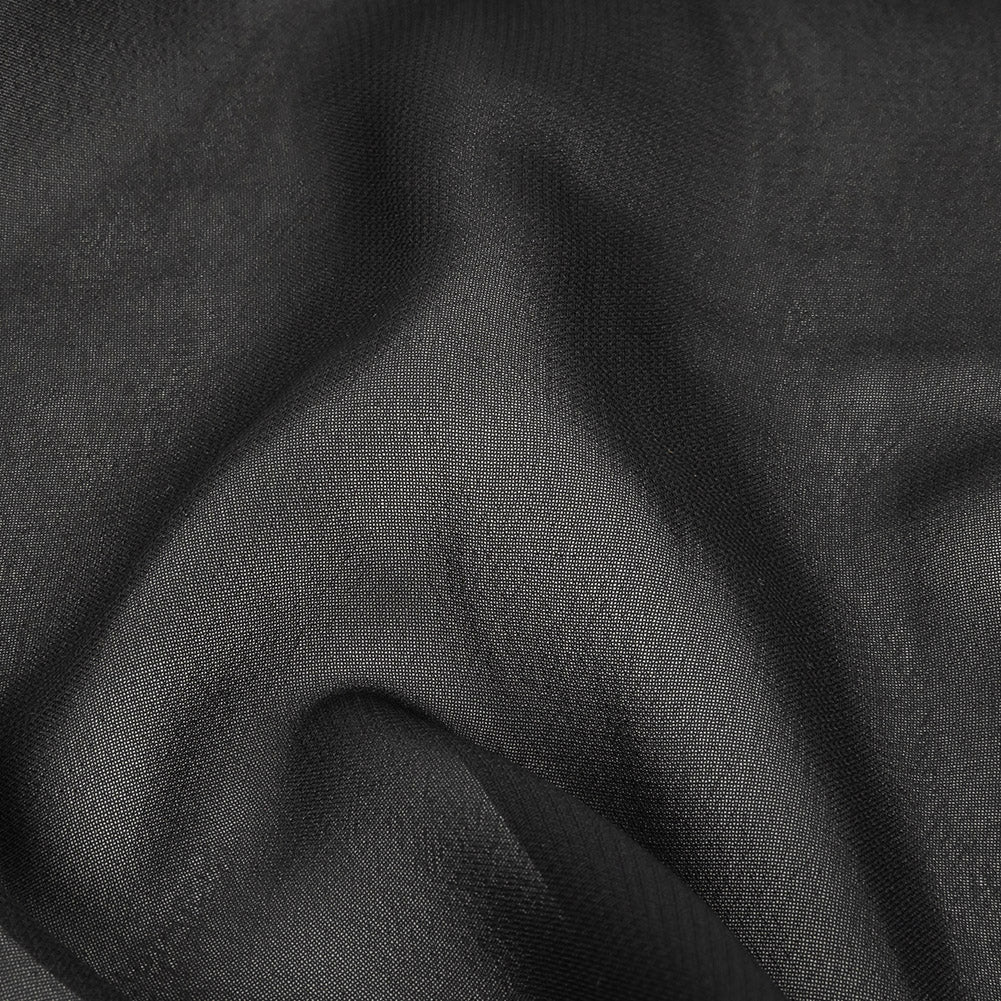 Famous Australian Designer Black Polyester Georgette Detail