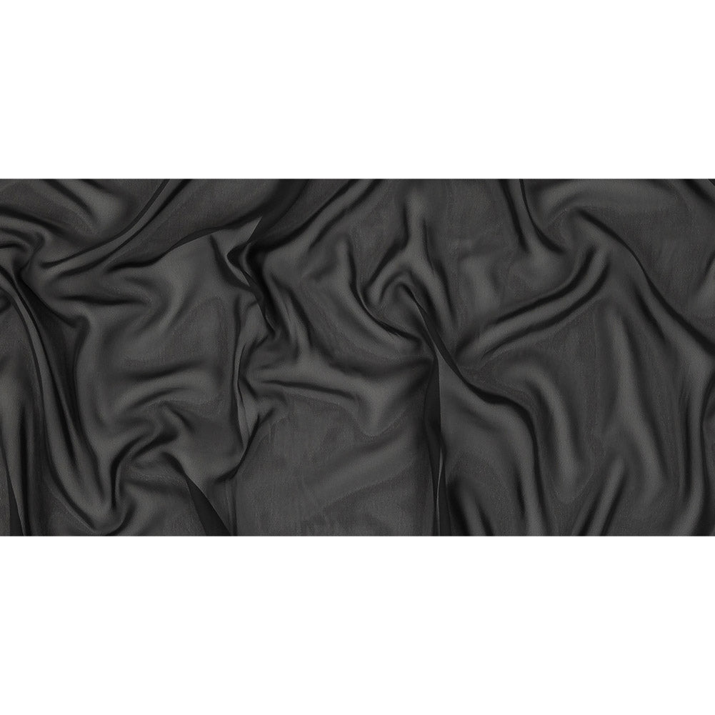Famous Australian Designer Black Polyester Georgette Full