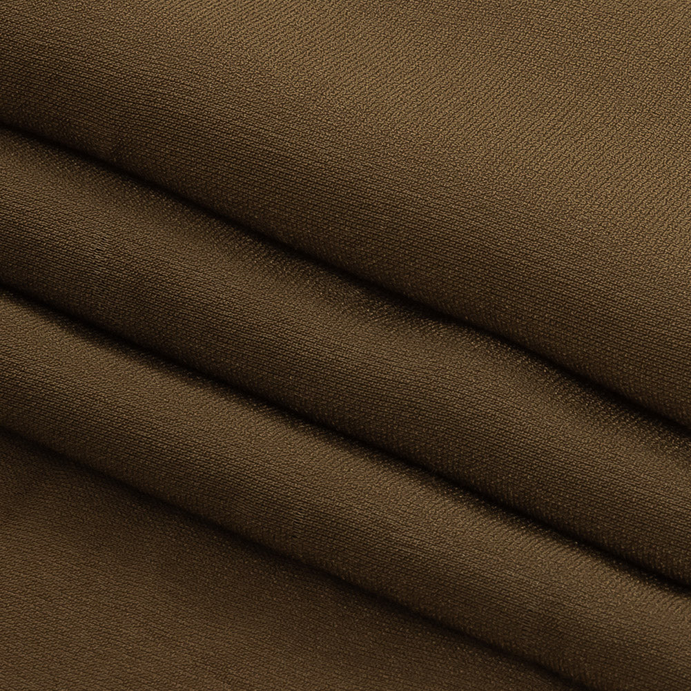 Famous Australian Designer Golden Olive Stretch Viscose Lining Folded