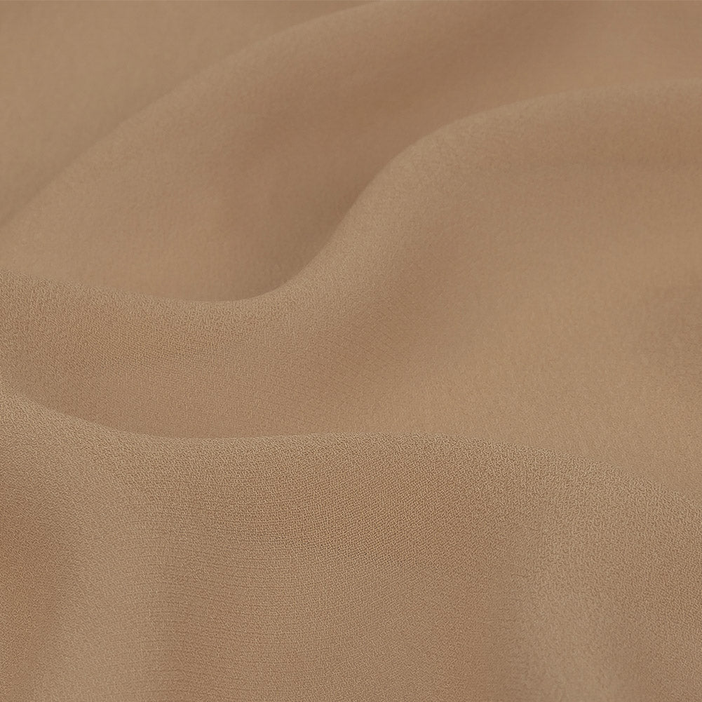 Famous Australian Designer Hazelnut Viscose Georgette Detail